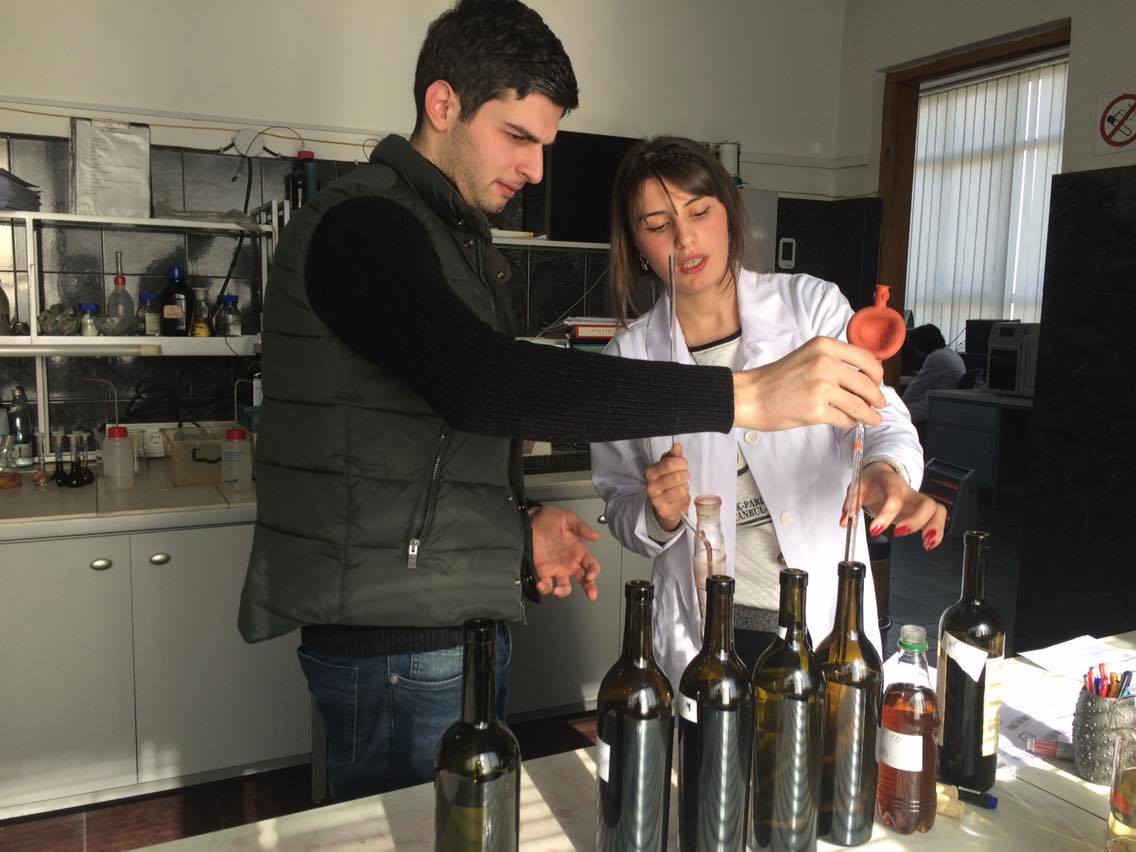 Students of MA Program in Georgian Viticulture-Winemaking Visit LTD Wine Laboratory