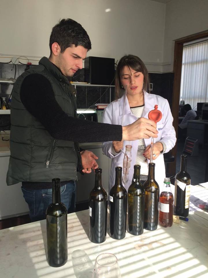 Students of MA Program in Georgian Viticulture-Winemaking Visit LTD Wine Laboratory