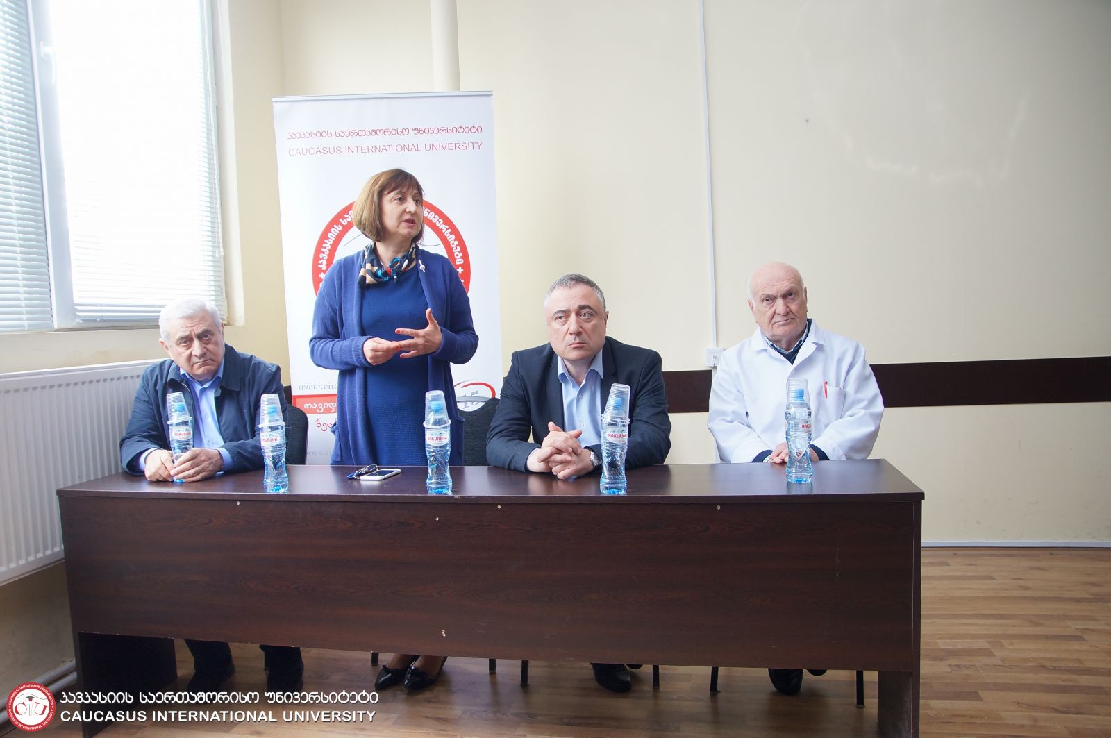 შეხვედრა მედიცინის ფაკულტეტის სტუდენტებთან