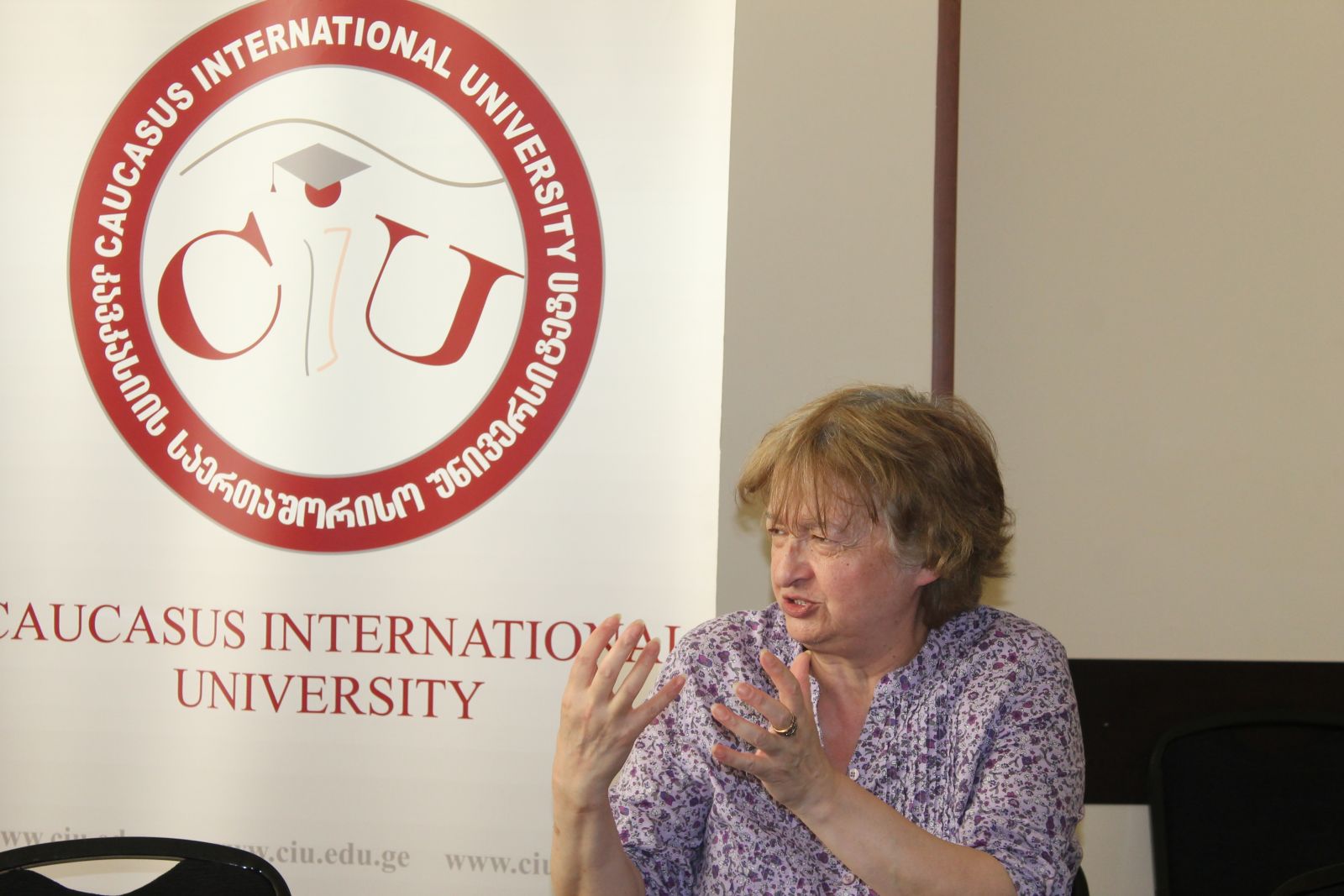 Archeologist Nodar Bakhtadze at CIU