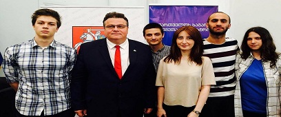 კსუ-ს სტუდენტები ლინას ლინკევიჩიუსთან შეხვედრას დაესწრნენ