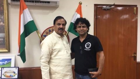 შეხვედრა ინდოეთის კულტურის მინისტრთან მაჰეშ შარმასთან