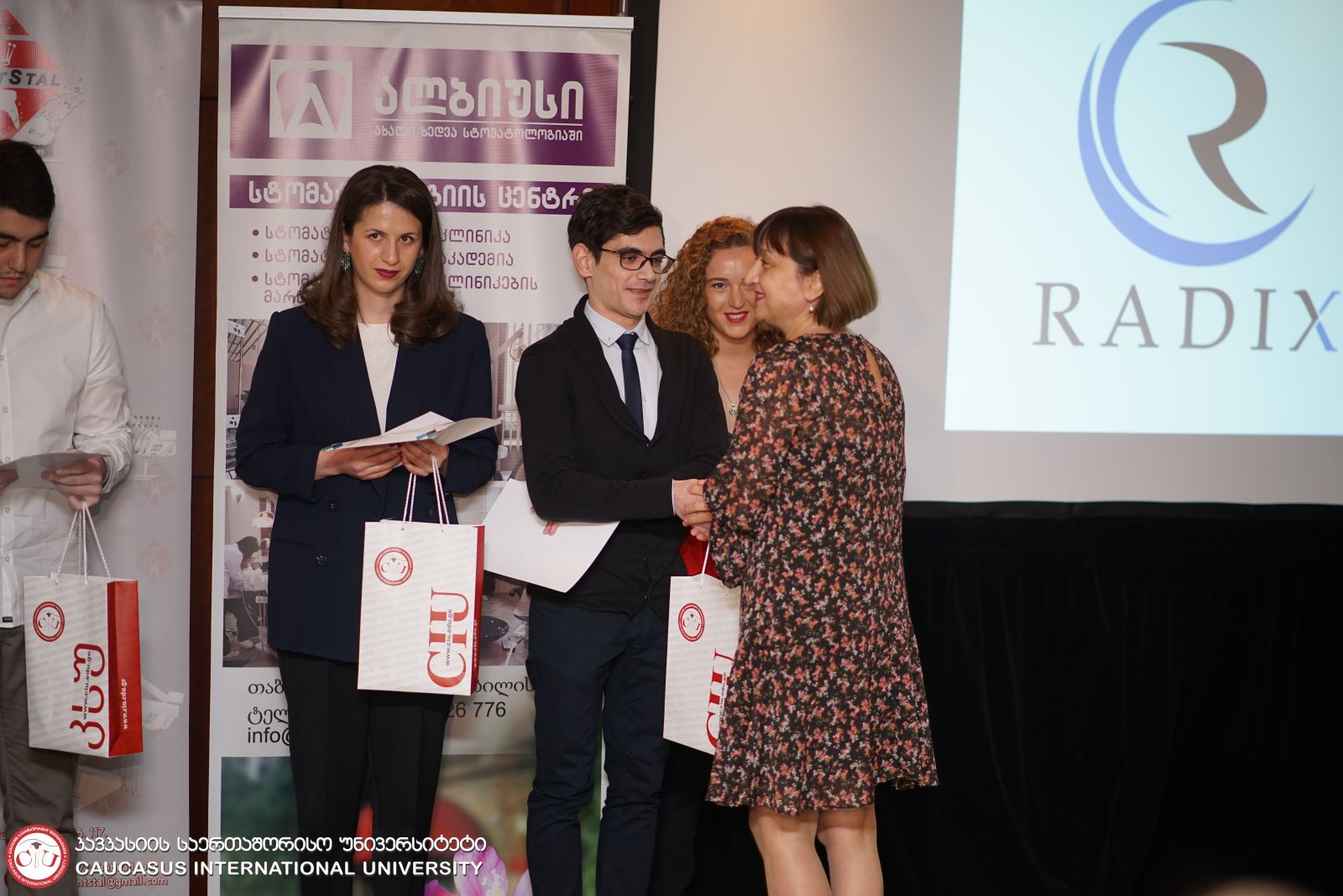 Lali Mekokishvili, Dean of Faculty of Medicine Awarded Winners of Dental Congress
