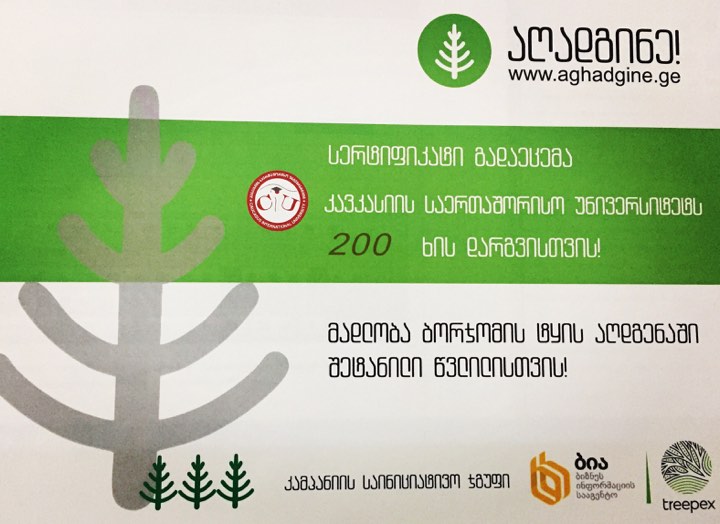 კსუ ბორჯომის ტყის აღდგენის კამპანიაში ჩაერთო