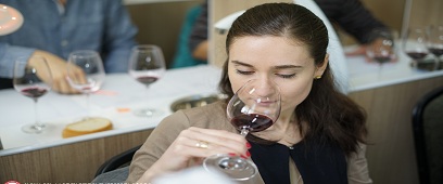 MA Students - Saba Kitiashvili, Nino Zviadauri and Shengeli Kikilashvili Tasting Experimental Wines