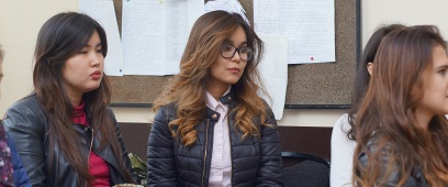  ნაზარბაევის სახელობის უნივერსიტეტის დელეგაცია კსუ-ში