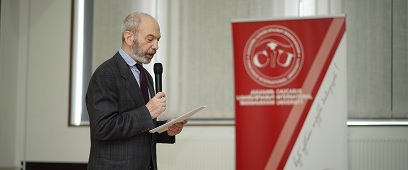 Petre Mamradze, Politologist and CIU Associate Professor Delivered Lecture