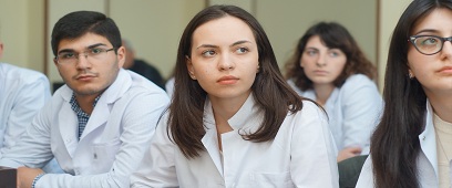 შეხვედრა მედიცინის ფაკულტეტის სტუდენტებთან