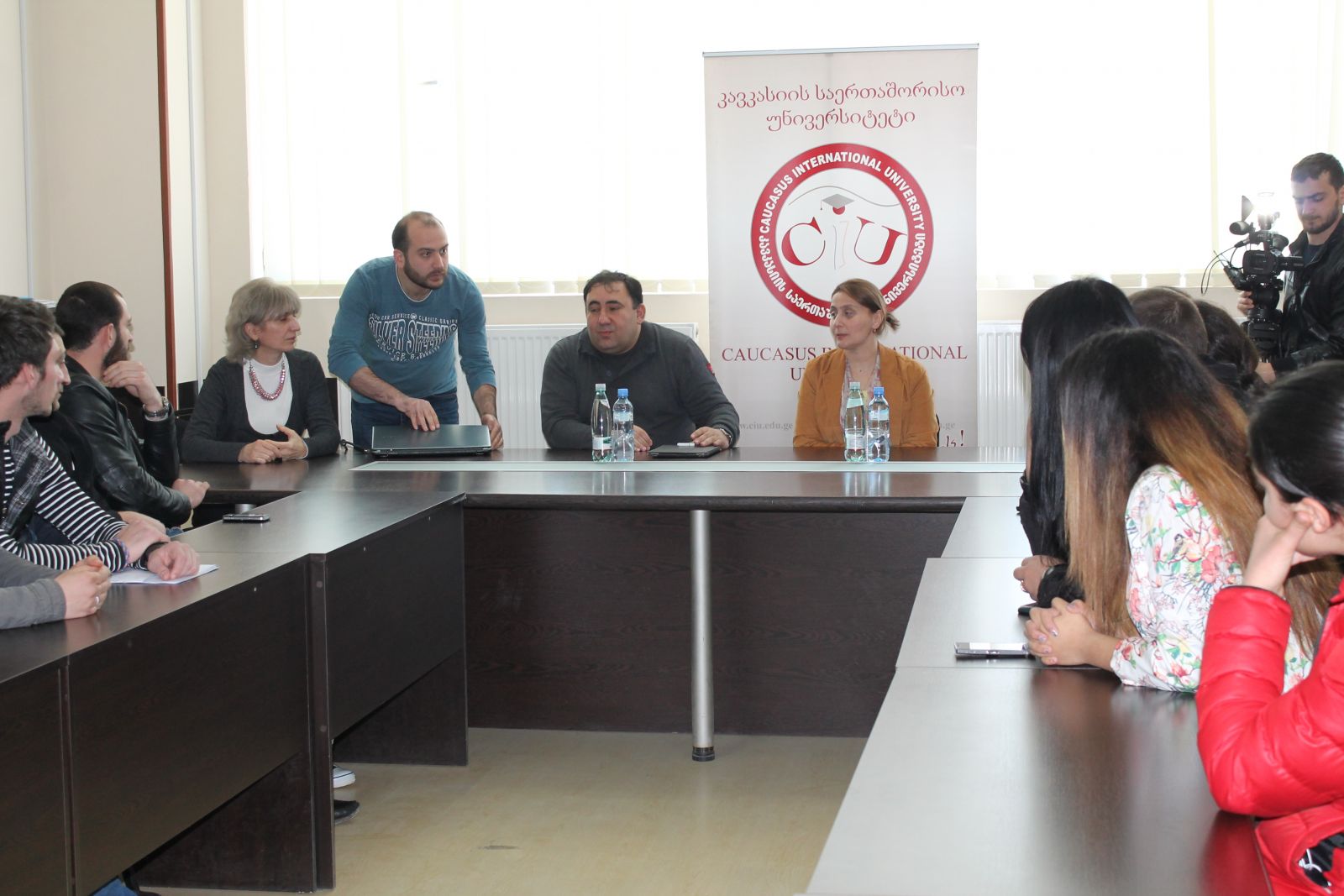 საქართველოს სასტუმროებისა და რესტორნების ფედერაციის დამფუძნებლის ვიზიტი კსუ_ში