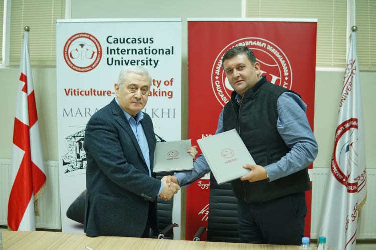  Memorandum of Mutual Collaboration Has Been Signed between Caucasus International University and Company Mtevino