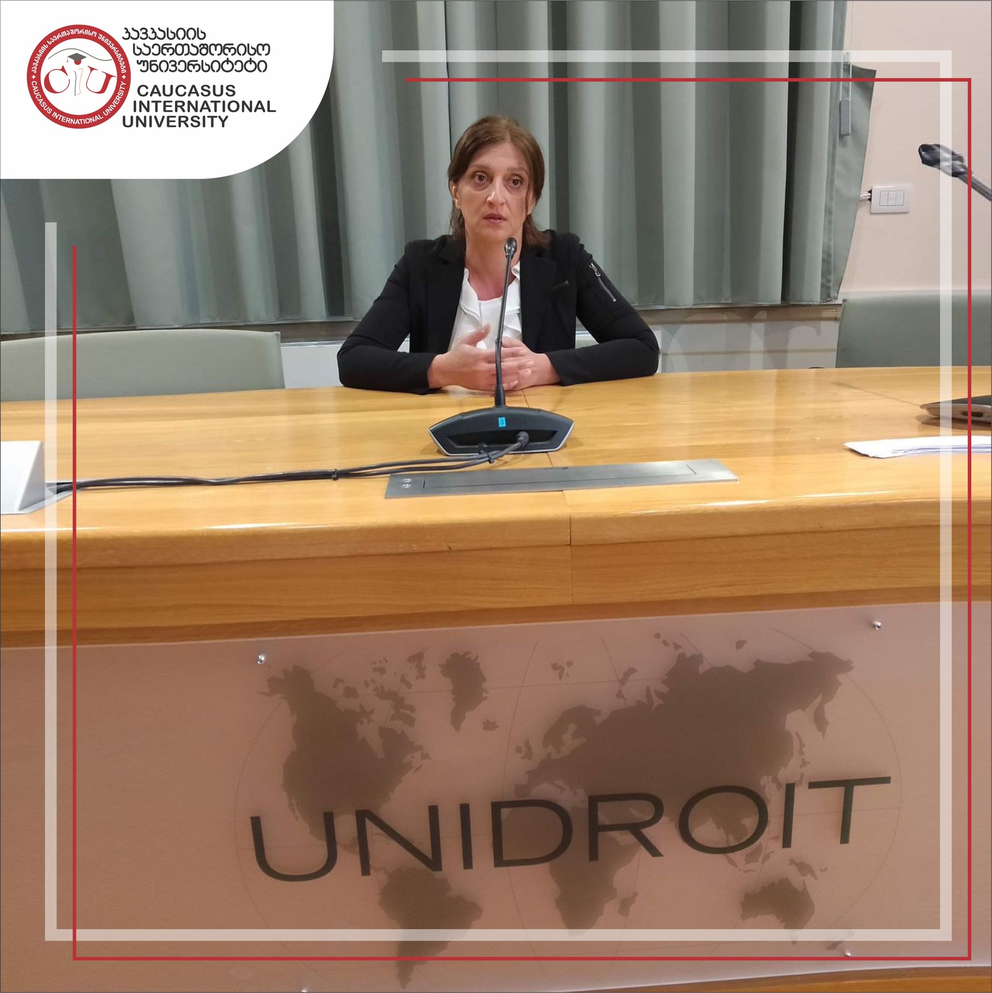  Nino Kharitonashvili Visited the International Institute for the Unification of Private Law - UNIDROIT Within the Framework of Working Visit