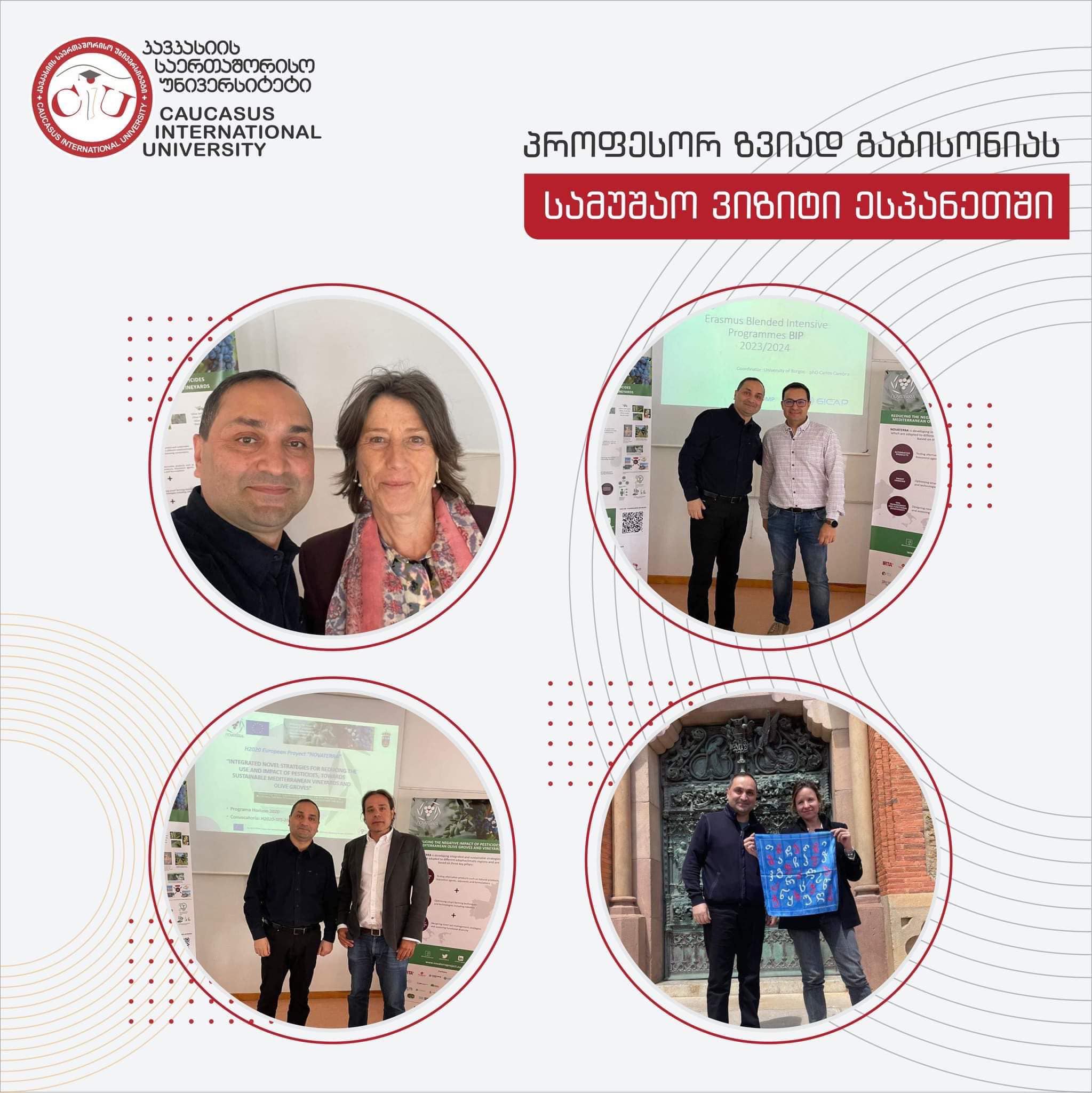 CIU Advisor to Chancellor, Professor Zviad Gabisonia Paid a Working Visit to Universities of Comillas, Valladolid and Burgos