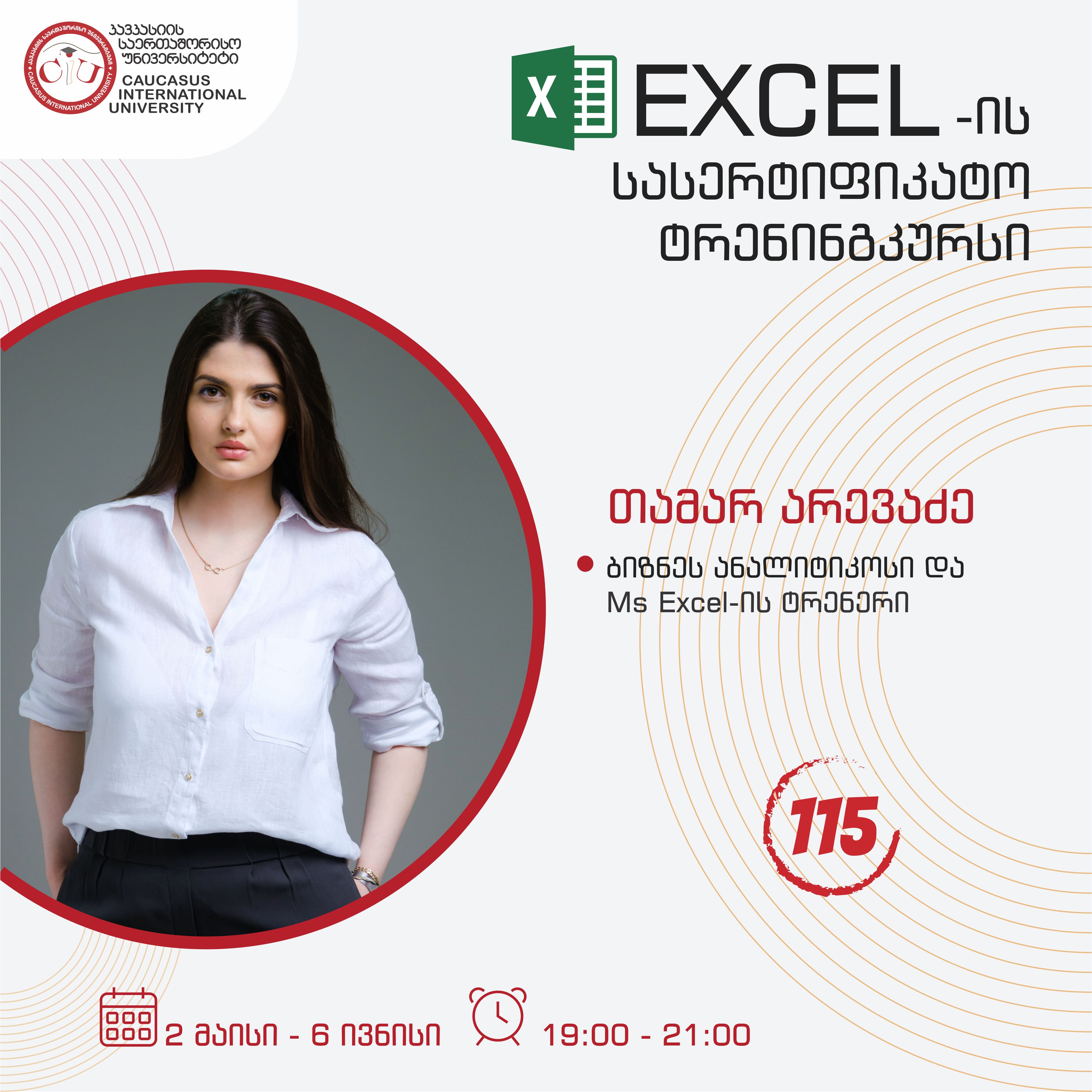 ტრენინგკურსი Excel-ში