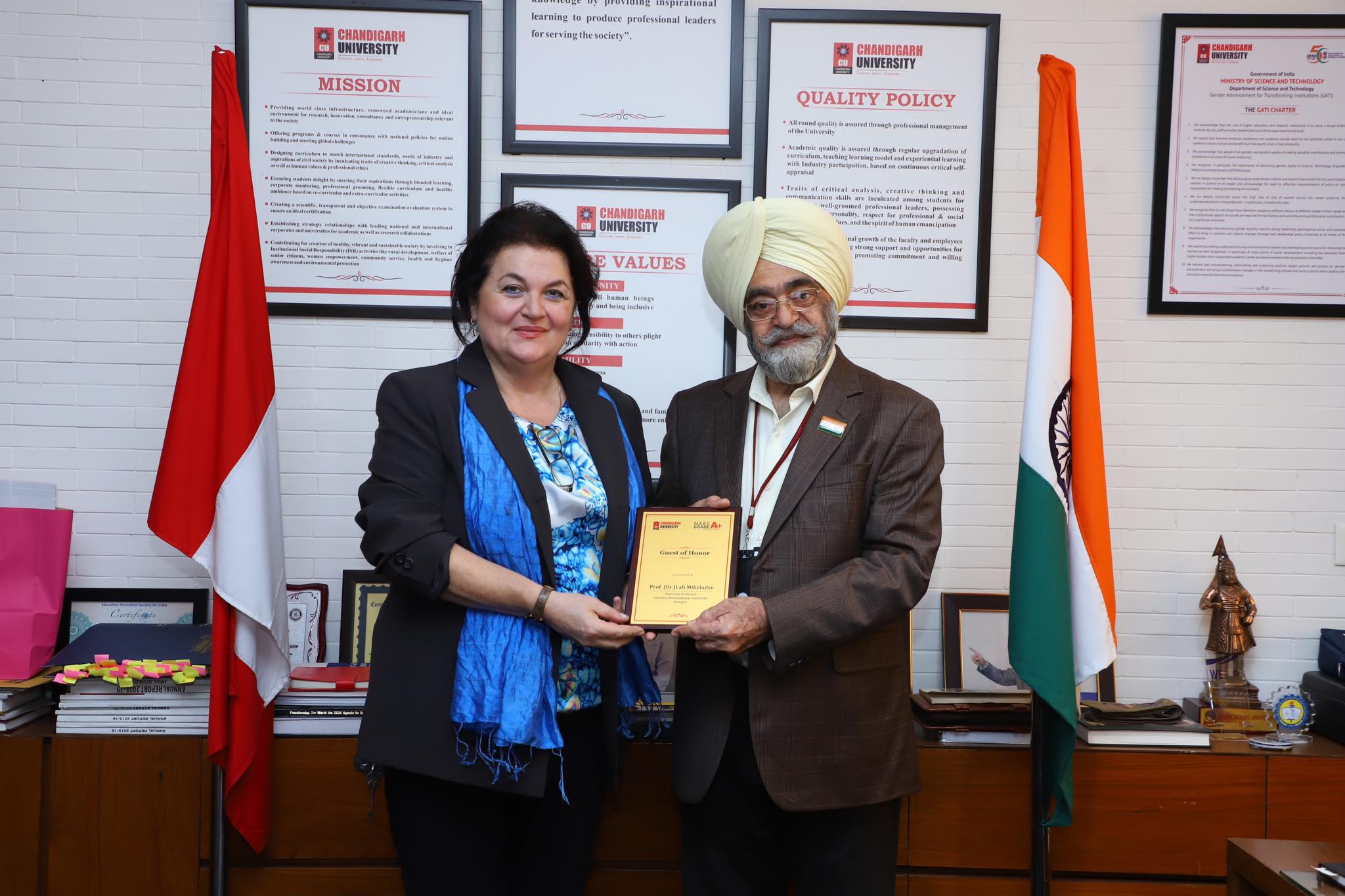  Lali Mikeladze’s Visit to India and Memorandum with Chandigarh University